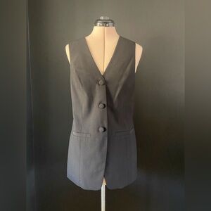 Black Button-Up Vest size small